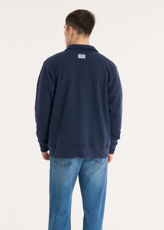 Buzo Richard Half Zip Blue