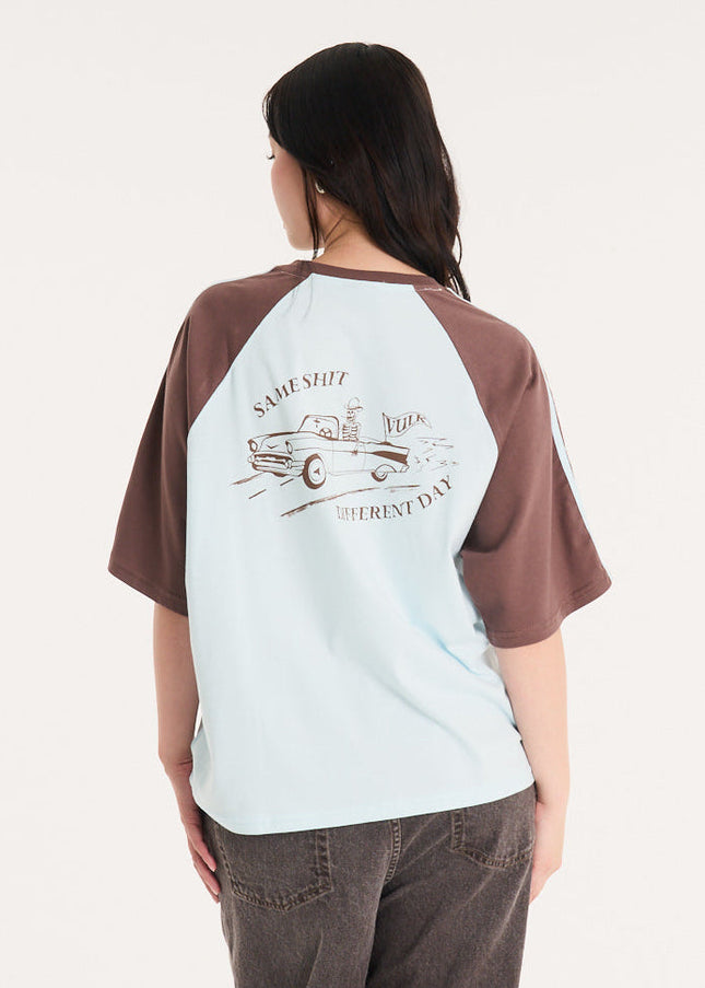 Remera Same Shit Sky Blue