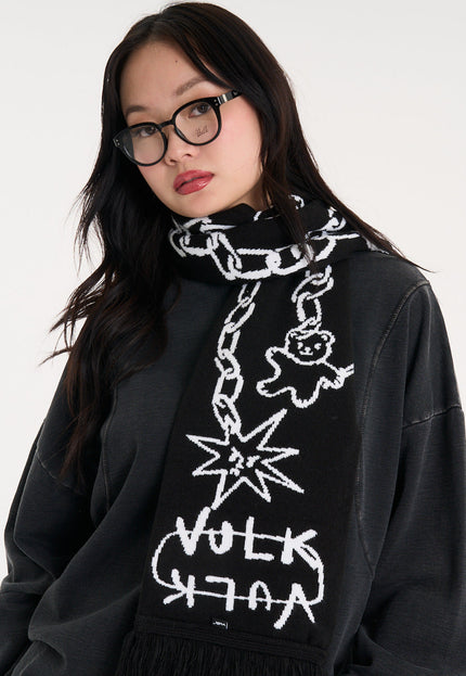 Bufanda The Chain Scarf Black