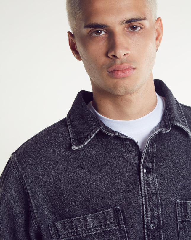 Lacey Overshirt Black
