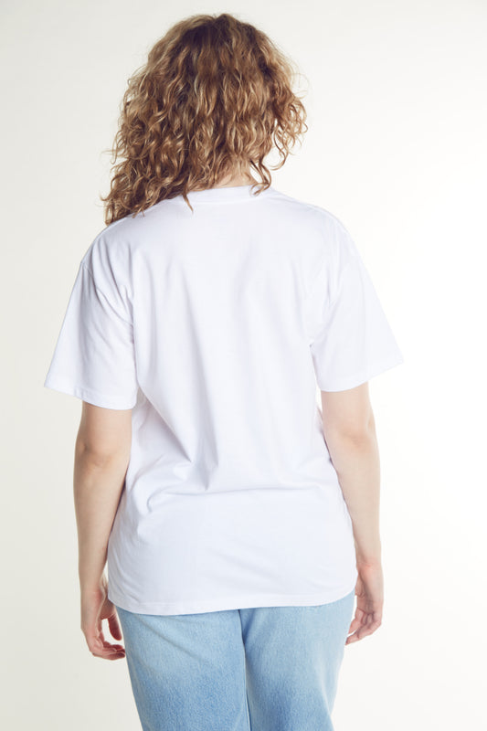 Oval Tee White