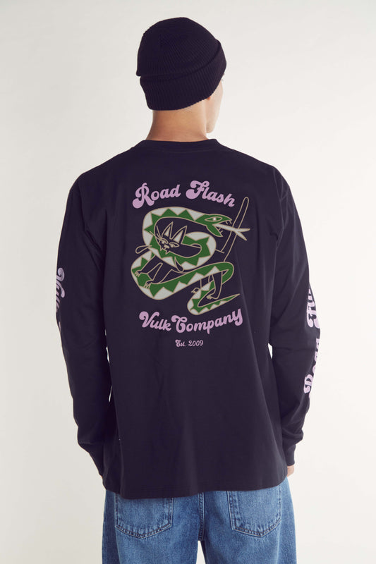 Road Ls Tee Black