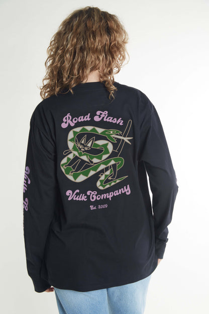 Road Ls Tee Black